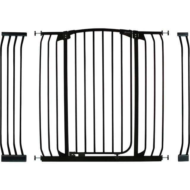 Dreambaby Chelsea Xtra-Tall & Xtra-Wide Security Gate 97.5-106cm - Black 136-144cm (9 + 27cm Extension)