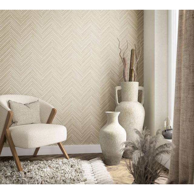 Galerie The Woods And Wicker Wood Beige Wallpaper 33376, Cream
