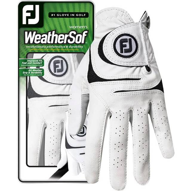 FootJoy Women's WeatherSof Golf Glove  Worn on Right Hand  White  Small