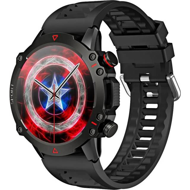 (black) FOBASE 1.43 AMOLED TF10 PRO Outdoor Rugged Military BT Call Smart Watch