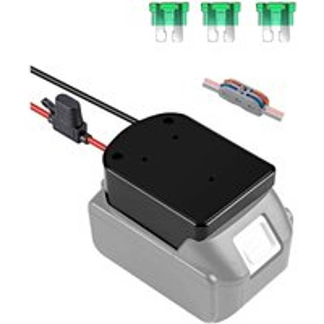 18V Battery Adapter for Makita 18V Battery with 14 AWG Wires Cable Battery Converter Leveling Toy DIY Modify ABS Compatible with MAKITA BL1815 BL1830