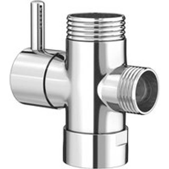 Modern Round Diverter Valve for Douche Shattaf with Lever Chrome