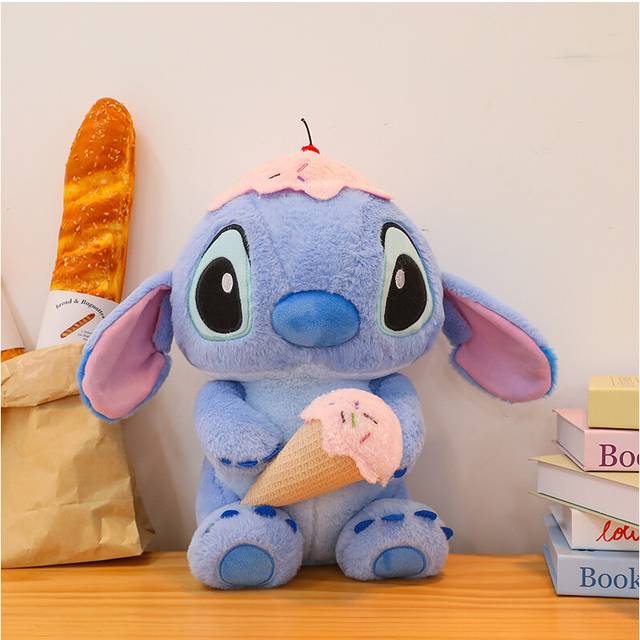 (Ice Cream , 28cm/11.02in) Plush Stitch Lilo Toys Ice Cream Stich Dolls Stuffed Toy Kids Gifts