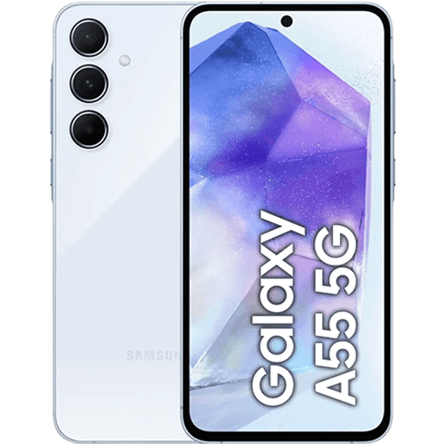 Samsung Galaxy A55 5G 16,8 cm (6.6") Hybrid Dual SIM Android 14 USB Type-C 8 GB 128 GB 5000 mAh Marinblå