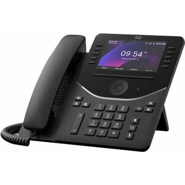 Cisco 9861 IP phone Black Carbon 10 lines LCD Wi-Fi