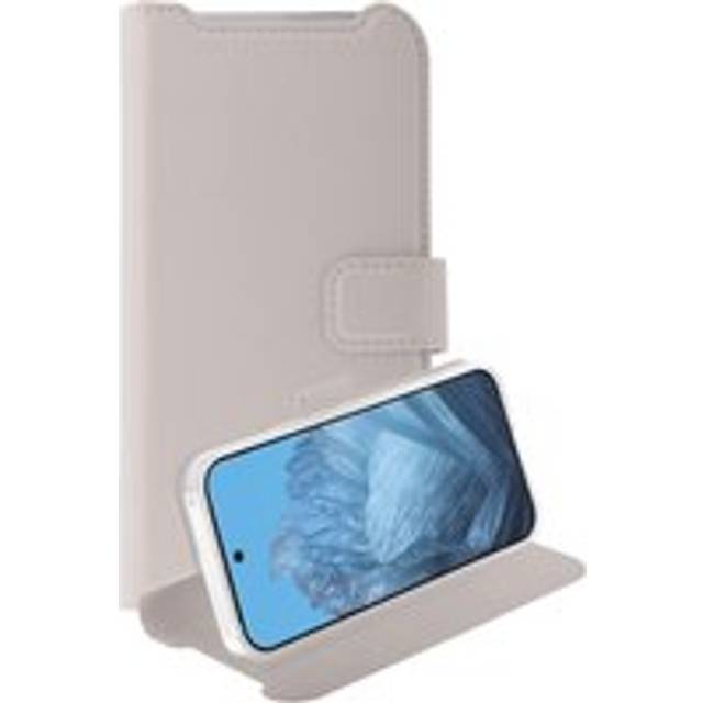 Google Pixel 9 / 9 Pro - Vivanco Classic Wallet Flip Cover m. Ficka - Taupe