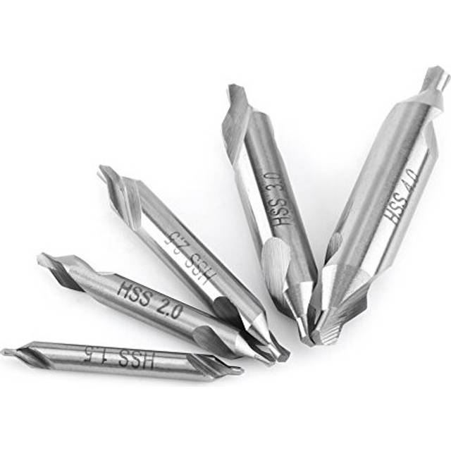 Center Drill Bit Set, 3pcs 1.5/2/2.5/3/4mm High Speed Steel Center Drill Bits 60 Angle Center Drill for Metal, Wood, Aluminum, Steel