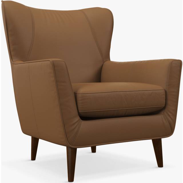 John Lewis Thomas Leather Armchair, Dark Leg