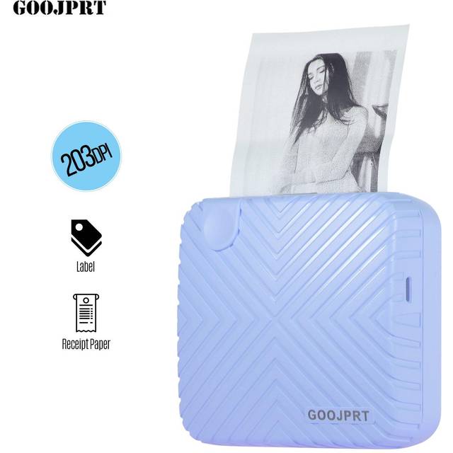 GOOJPRT P6 Pocket Mini Printer Portable BT Wireless Thermal Thermal Label white