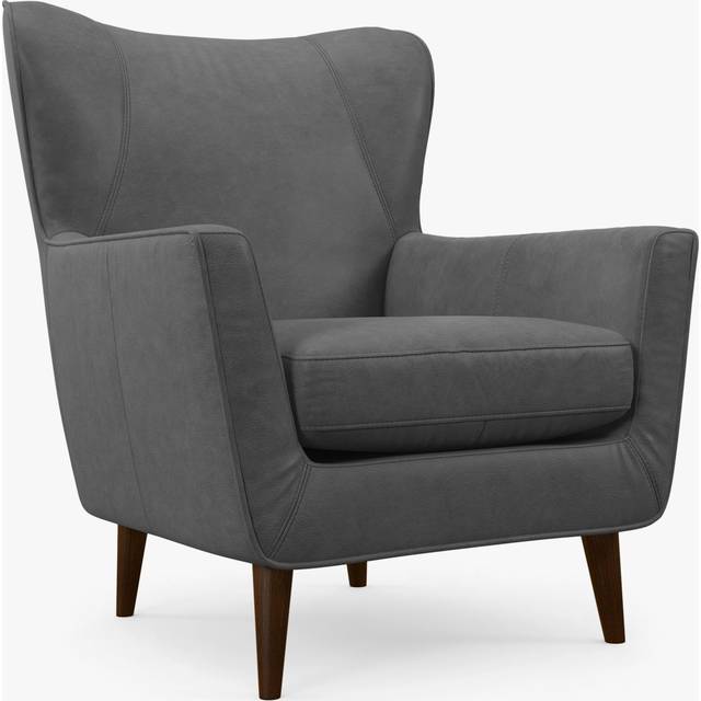 John Lewis Thomas Leather Armchair, Dark Leg