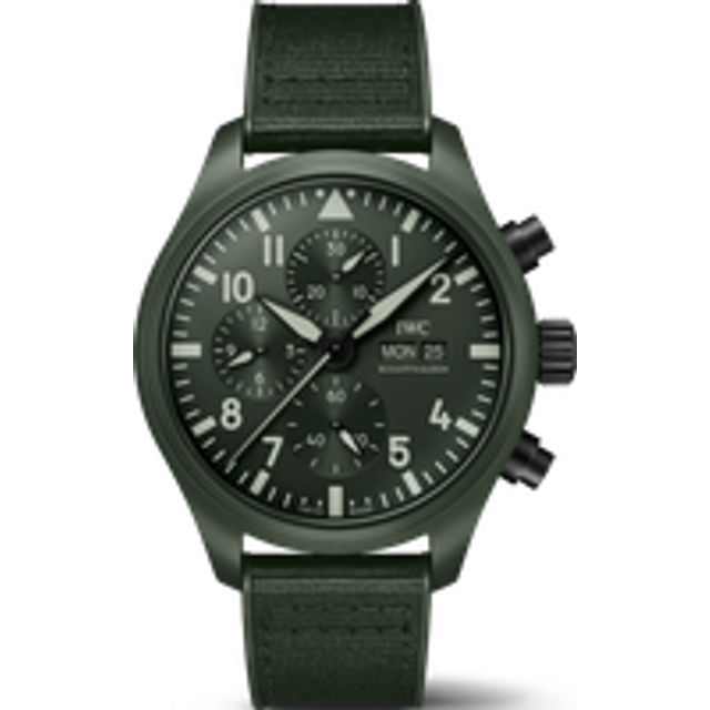 Pilot's Chronograph Top Gun Edition Woodland 44.5mm Mens Watch Green