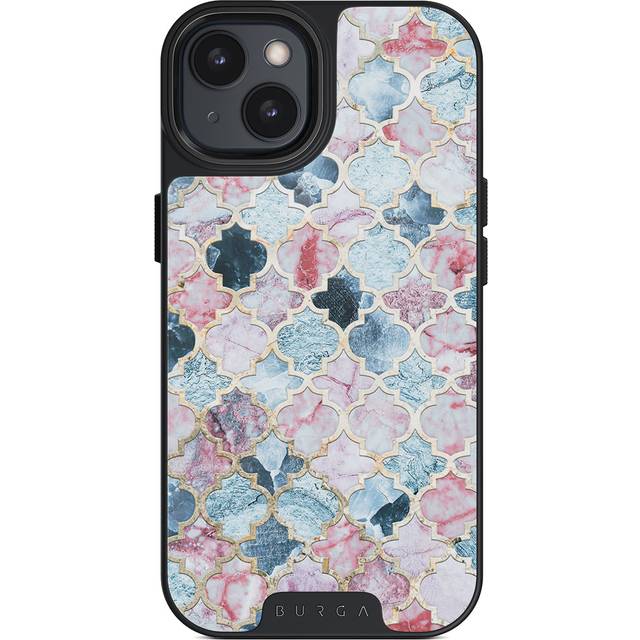 Pink Beach - Mosaic iPhone 14 Case, Elite Dark (MagSafe) / Gunmetal
