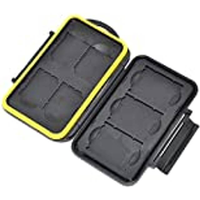 Sturdy and Rigid Memory Card Storage Case fits 3 x XQD CFexpress Type B and 4 x SD SDHC SDXC Cards
