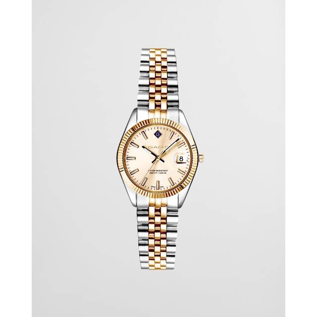 GANT Sussex Mini 28mm G181011 Guld tavla, Datum, Bicolor Stål