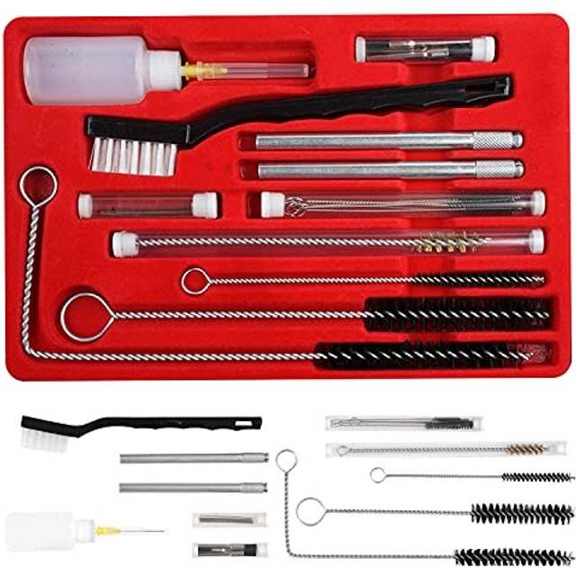 Professional Spray Gun Cleaning Kit with Case 23 Piece Complete Set for Cleaning HVLP Spray Guns, Paint Guns, Air Tools, Airbrush, Paint Gun Cleaning