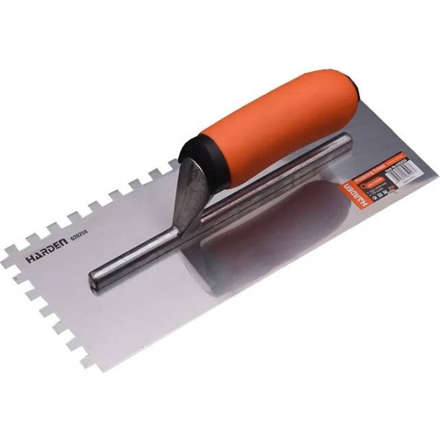 HARDEN tile trowel 8mm teeth,  size 280mm by 120mm (HAR 620258)