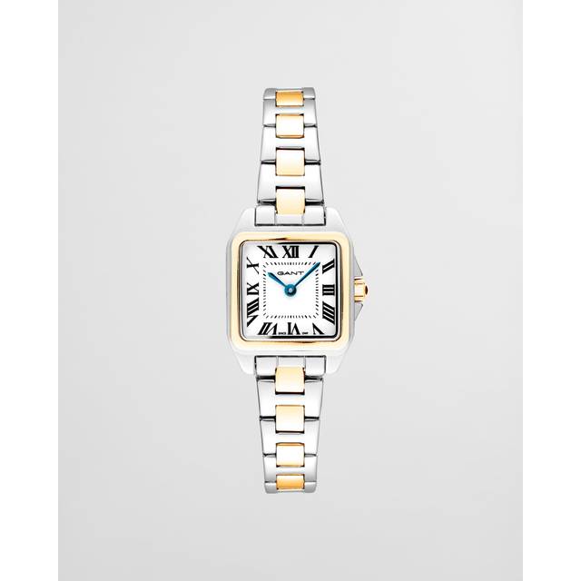 GANT Seneca 22mm G193002 Romerska index, Vit tavla, Bicolor