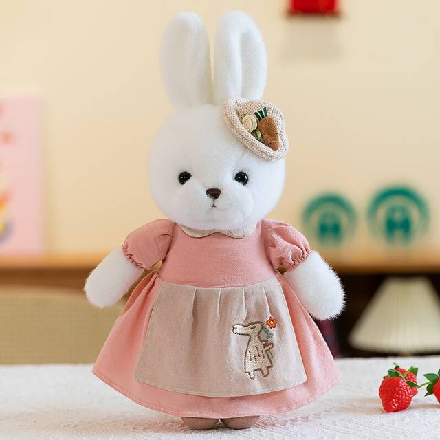 (Pink) Garden Rabbit Plush Toys Cartoon Doll Throw Pillows Decorate Children Gifts