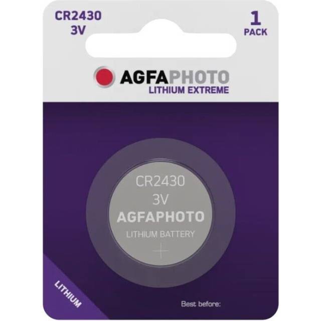 Agfa Cr2430 3v Lithium Battery For Camera, Watch, Calculator (uk Stock) Bnip