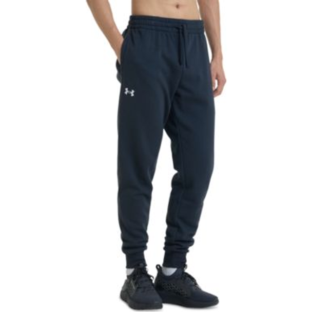 Under Armour Rival Fleece Men's Joggers City Khaki / White S - Brown
