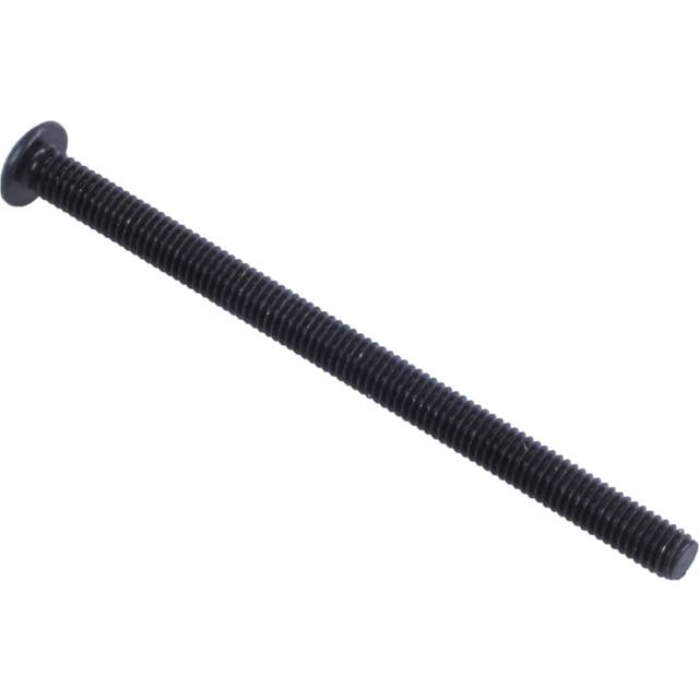 M3 x 45mm Alloy Steel Hex Socket Button Screws Black 20 Pcs