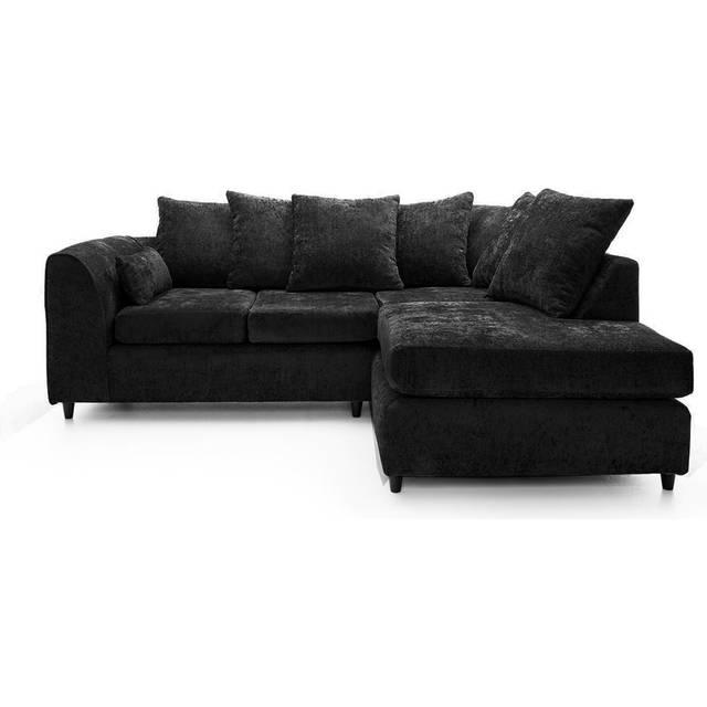 Adaleigh 2 - Piece Upholstered Corner Sectional - Black (80cm H X 212cm W X 165cm D)