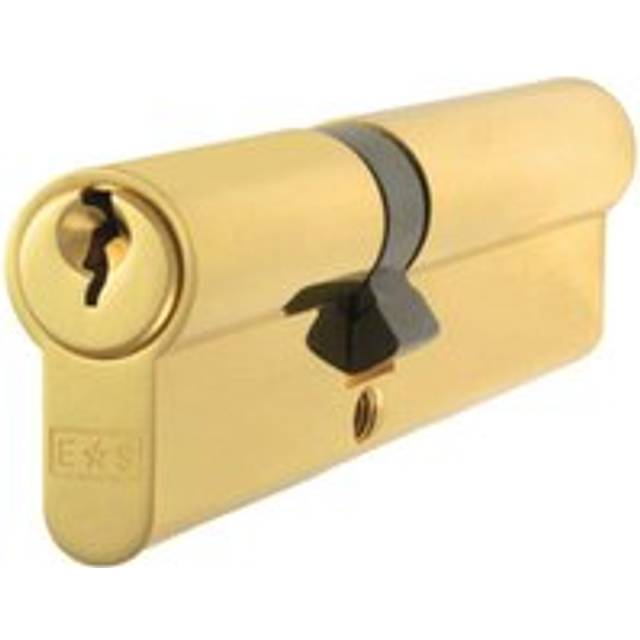 70mm EURO Double Cylinder Lock Keyed to Differ 5 Pin Polished Brass Door