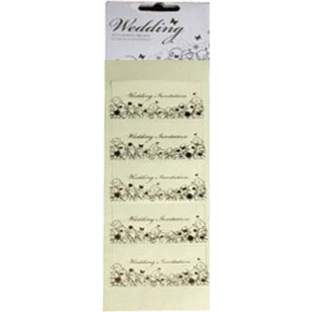 Sifcon 10 Wedding Invitations Tip-Ons - (12 Packs)
