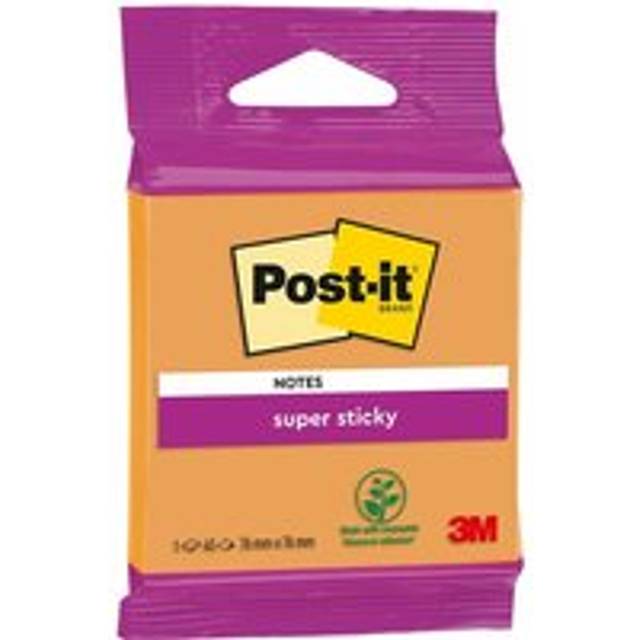 Post-it Super Sticky Notes Assorted Colours - 76mm x 76mm with 45 Sheets, none