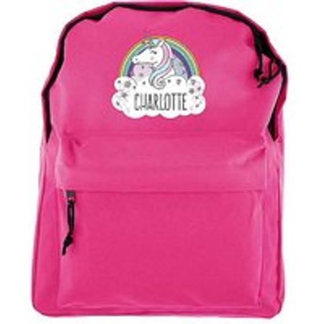 Personalised Unicorn Pink Backpack - One Size