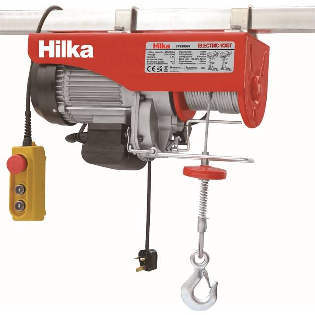 Hilka 999Kg Electric Hoist, Red