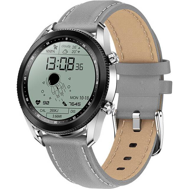 Watch Men Rotating Bezel Screen Bluetooth Call Music Player Phone Watch Smart Watches(Glay)