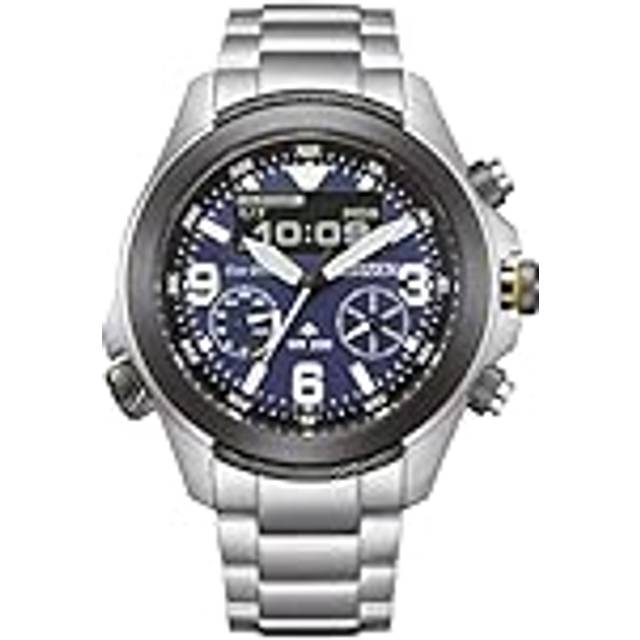 Citizen promaster chronograph blue dial eco-drive 200m men's watch jv1006-51l
