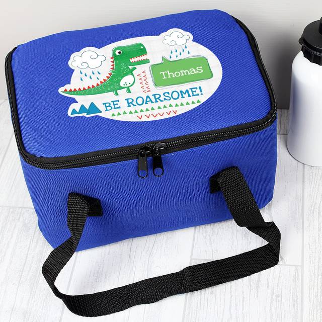 Personalised "Be Roarsome" Dinosaur Lunch Bag