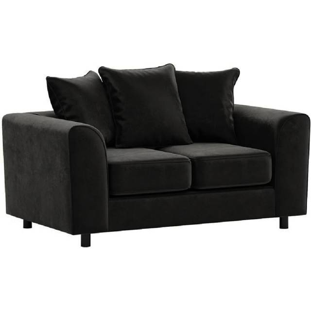 Brooklyn Foam 2 Seater Sofa - Black (80cm H X 150cm W X 85cm D)
