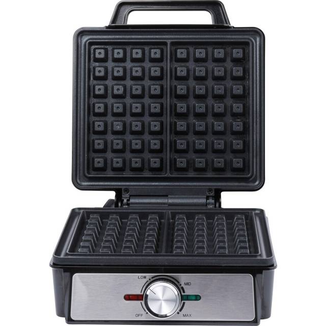 Salter EK5848 Waffle Maker Machine ? Non-Stick Dual Waffle Iron Plates, Deep Fill Belgian & American Waffle Machine, Adjustable Temperature Control,