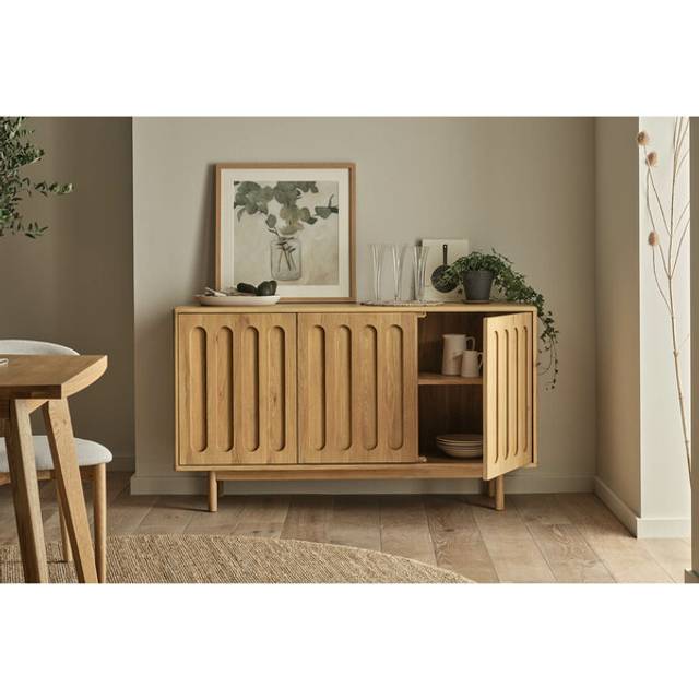 Natural Oak Sideboards - Large Sideboard - Belgrave Range - Oak Furnitureland