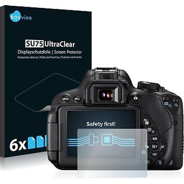 6x screen protector for canon eos 700d protective film shield clear protection