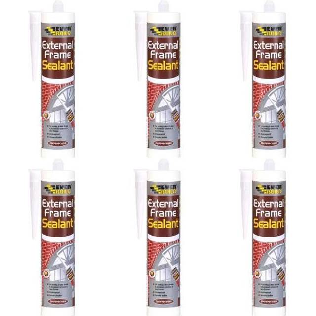 Everbuild Weather and Waterproof Acrylic Sealant, White, 290 ml