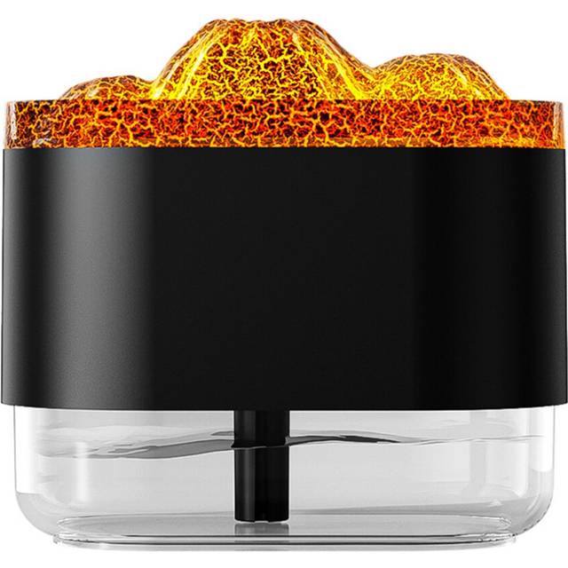 moresk-Flame Diffuser Aromatherapy Essential Oil Diffuser with Atmosphere Light 300Ml Cool Mist Humidifier for Home Office -B