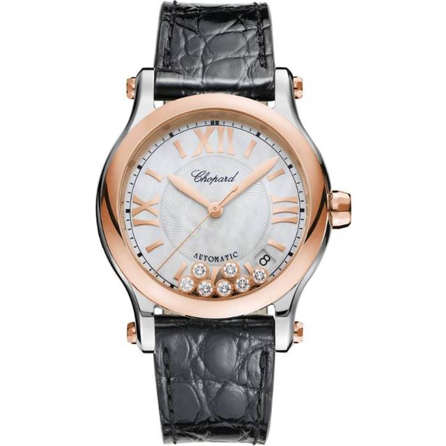 Chopard Rose Gold and Stainless Steel Happy Sport Quartz Watch - 36mm
