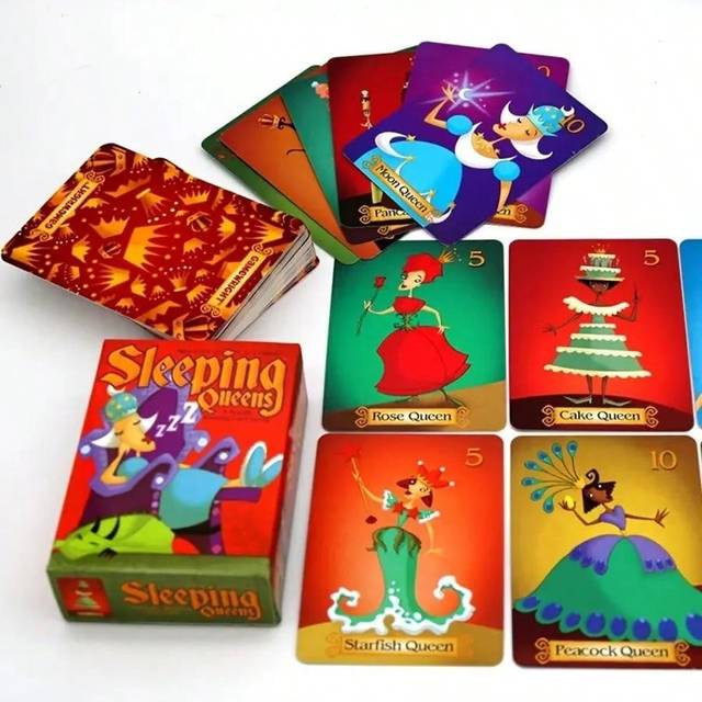 SHEIN Sleeping Queens Card Game, 79 Cards, Board Game CardsGood Gifts For Family, Perfect FunTime To Play Activity,Fun Board Game,Party Game, Gaming Gift, F