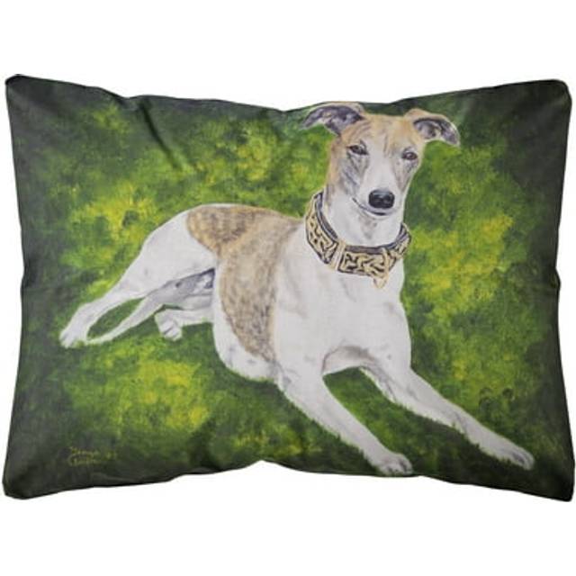 Caroline's Treasures Isabella Greyhound Fabric Decorative Pillow  12 x 16  Multicolor