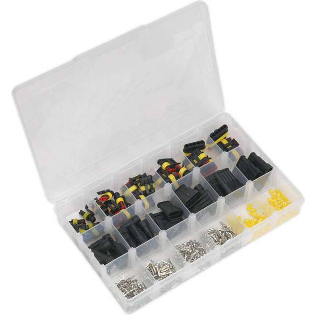 350 Piece Superseal Male & Female Connector Assortment - 1 to 6 Way - Waterproof