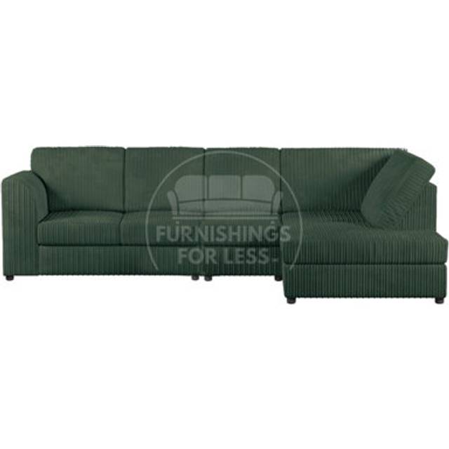 (Grey, 3 Seater) Luxor Fullback Cord Sofa Range