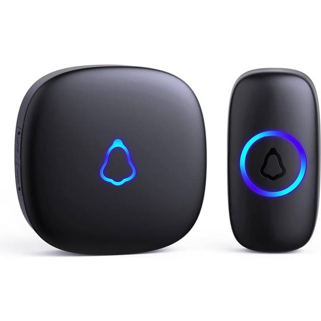 SECRUI Wireless Doorbell, Plug in Waterproof Battery Operated Cordless Doorbell Operating at 1,000 Feet Range with 58 Chimes 5 Volume Levels LED Light