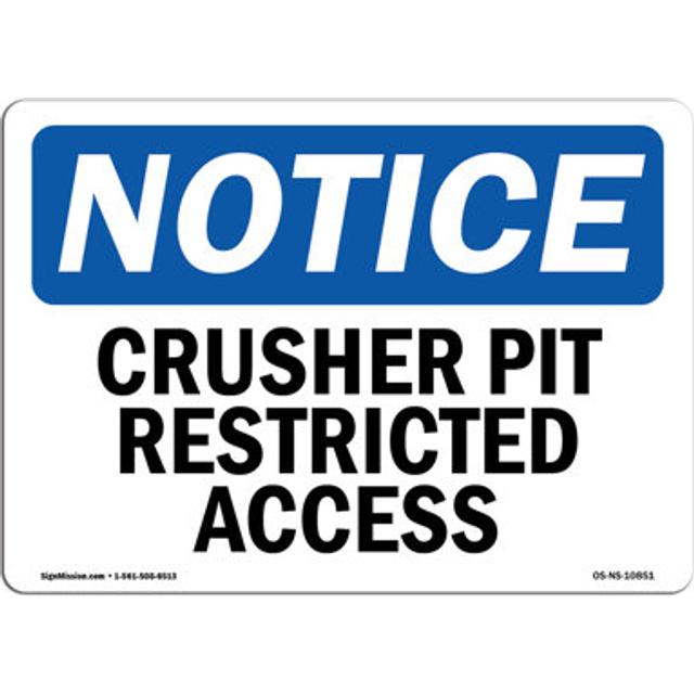 SignMission OS-NS-A-710-V-11169 7 x 10 in. OSHA Notice Sign - Do Not Enter Basement When Flooded