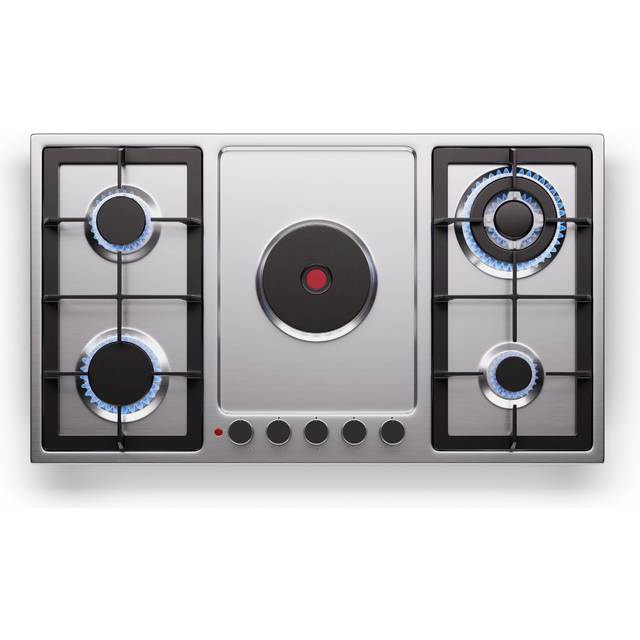 Hot plate 90 cm electric gas hob 5 zones cooker lpg and natural gas 10100 w