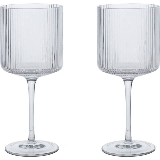 Ferm Living - Ripple Rödvins 2-pack - Klar