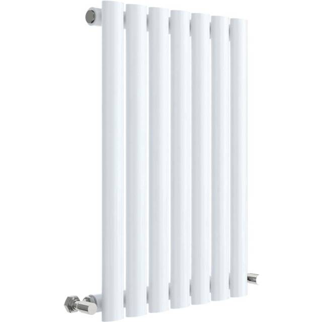 Horizontal Single Panel Radiator - 600mm x 412mm - 1034 BTU - Gloss White- Balterley